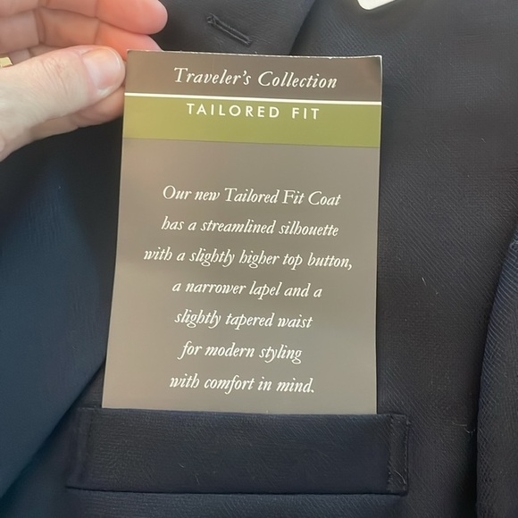 Jos A Bank navy Suit jacket NWT 42reg - Picture 3 of 6